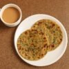 2 Bathua Namak Ajwain Plain Paratha with Adrak Chai