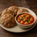 Aloo Sabzi with 4 Kuttu Poori