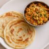 Paneer Bhurji (250 ml) with 2 Laccha Paratha