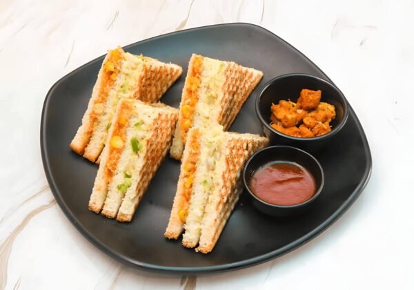 Paneer Stuffed Sandwich