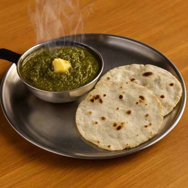 Sarson ka Saag (500 ml) with 2 Chawal ki Roti