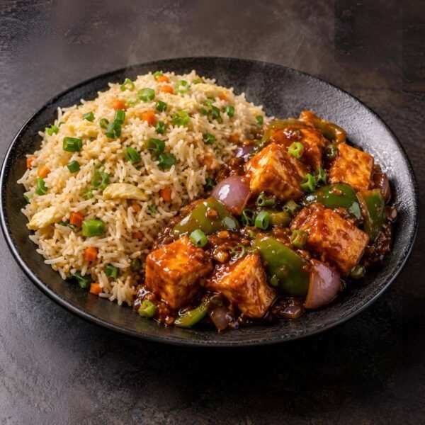 Chilli Paneer With Fried Rice Combo